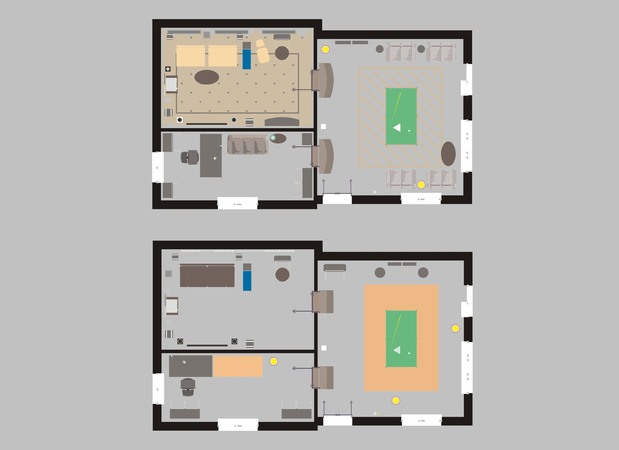 custom furniture layout